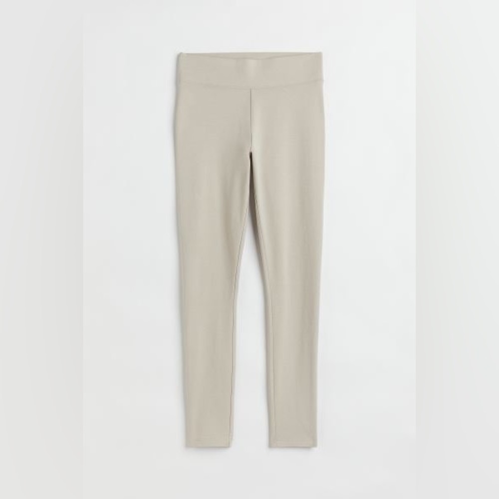 H&M Cotton Blend Leggings - Light Taupe NWT